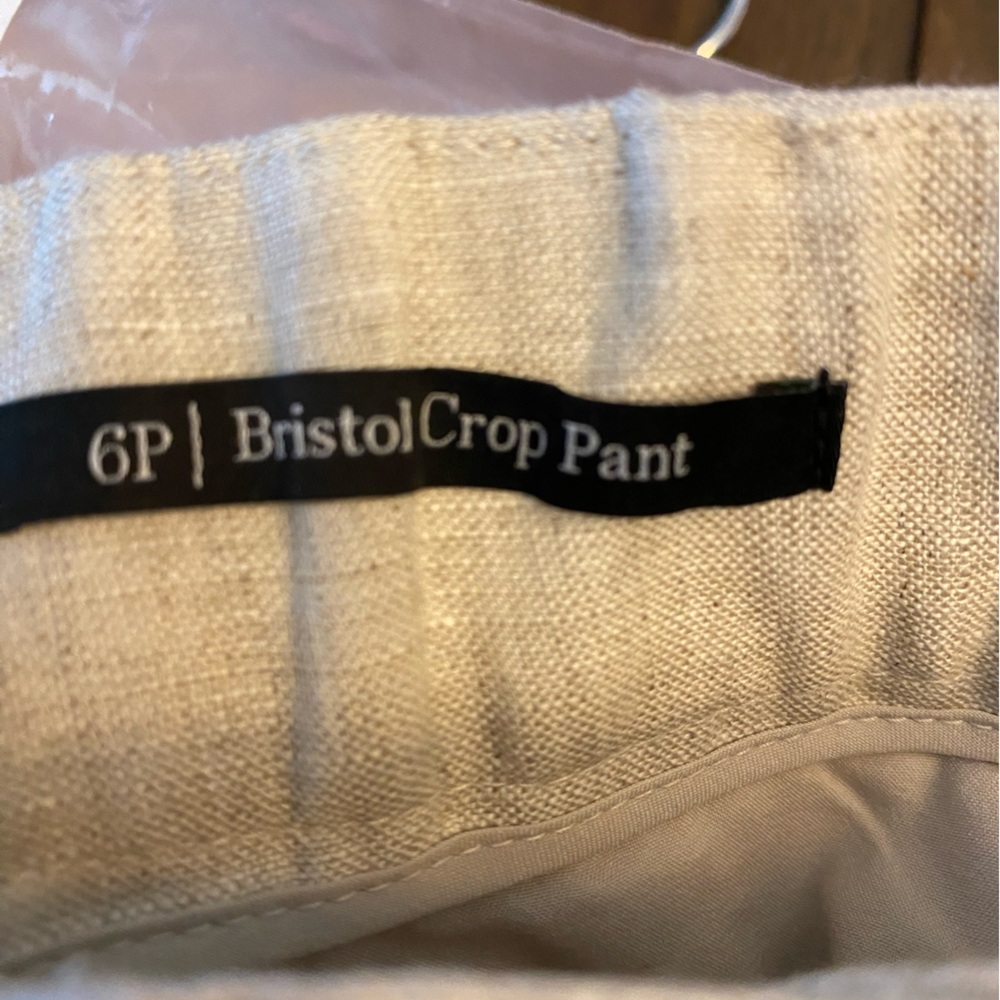 Talbots Bristol Crop Pants Beige Size 6P - Picture 7 of 8